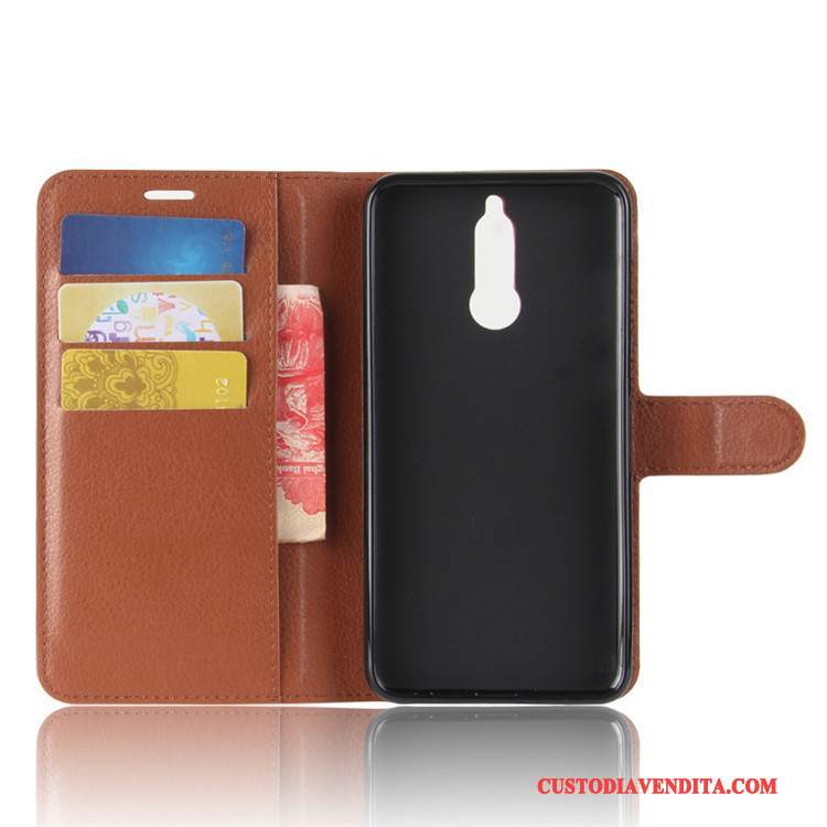 Custodia Huawei Mate 10 Lite Portafoglio Verde, Cover Huawei Mate 10 Lite Pelle