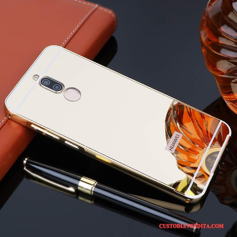 Custodia Huawei Mate 10 Lite Protezione Nero Telaio, Cover Huawei Mate 10 Lite Metallotelefono