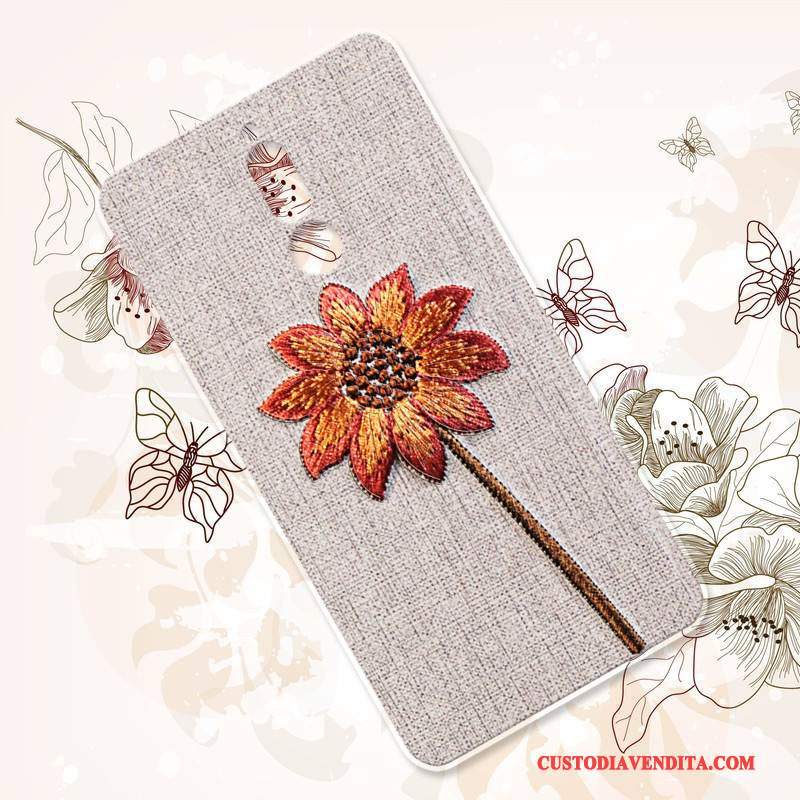 Custodia Huawei Mate 10 Lite Vintage Ricamotelefono, Cover Huawei Mate 10 Lite Silicone Morbido Anti-caduta
