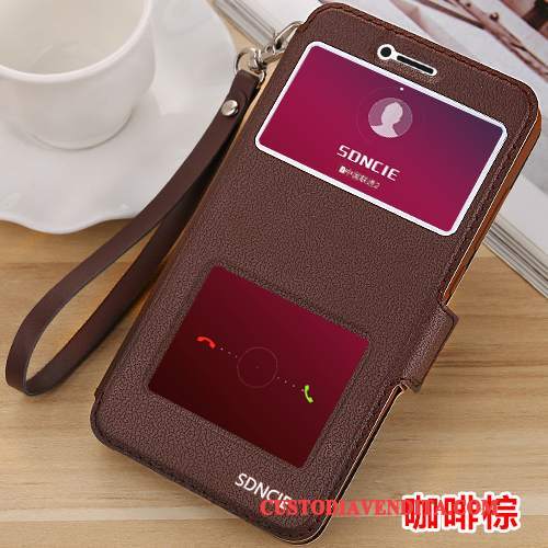 Custodia Huawei Mate 10 Pelle Morbido Anti-caduta, Cover Huawei Mate 10 Folio Telefono Rosso
