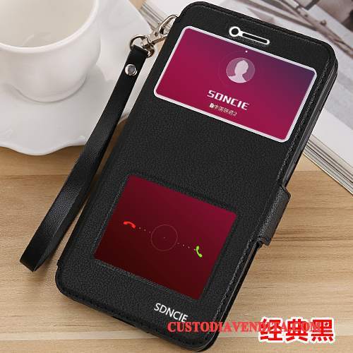 Custodia Huawei Mate 10 Pelle Morbido Anti-caduta, Cover Huawei Mate 10 Folio Telefono Rosso