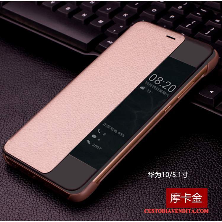 Custodia Huawei Mate 10 Pelle Nero Anti-caduta, Cover Huawei Mate 10 Folio Telefono