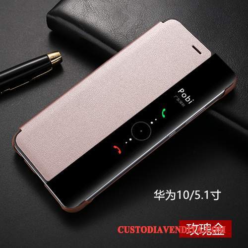 Custodia Huawei Mate 10 Pelle Nero Anti-caduta, Cover Huawei Mate 10 Folio Telefono