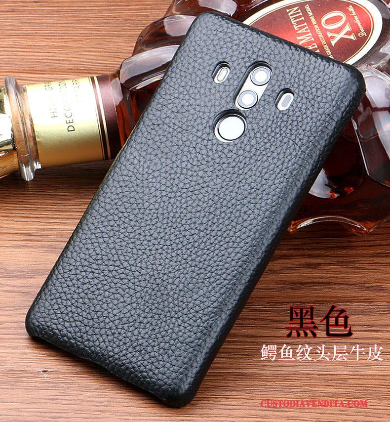 Custodia Huawei Mate 10 Pro Pelle Anti-caduta Tendenza, Cover Huawei Mate 10 Pro Protezione Marronetelefono