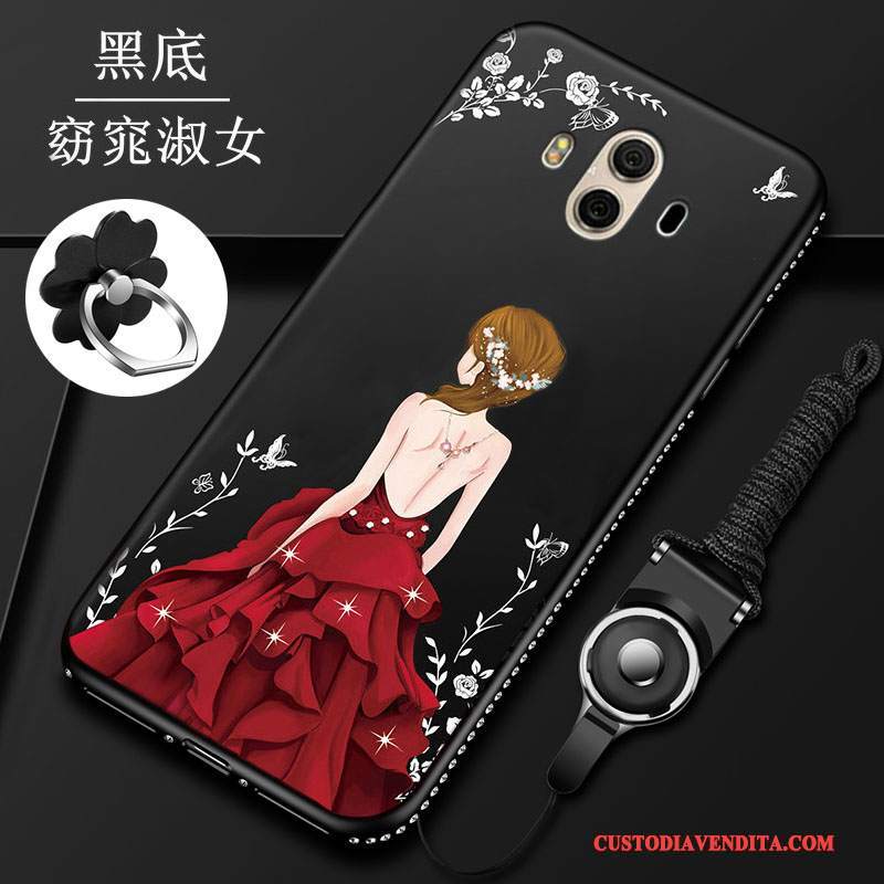 Custodia Huawei Mate 10 Silicone Morbido Anti-caduta, Cover Huawei Mate 10 Protezione Rossotelefono