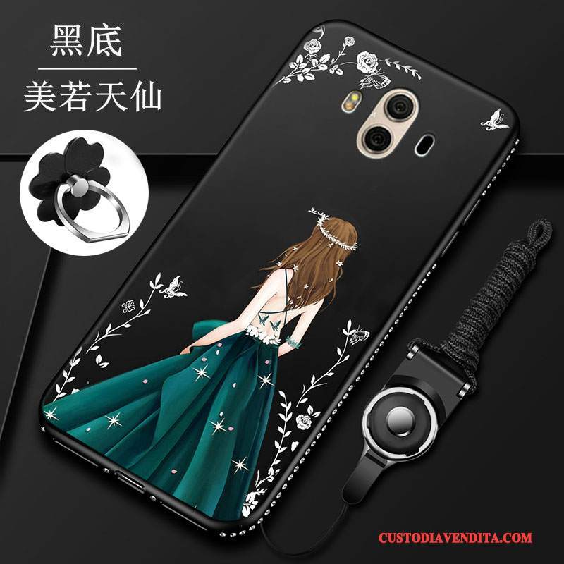 Custodia Huawei Mate 10 Silicone Morbido Anti-caduta, Cover Huawei Mate 10 Protezione Rossotelefono