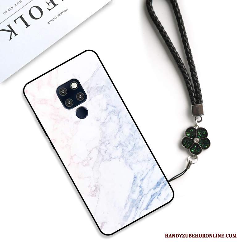 Custodia Huawei Mate 20 Creativo Anti-caduta Modello, Cover Huawei Mate 20 Silicone Net Red Blu