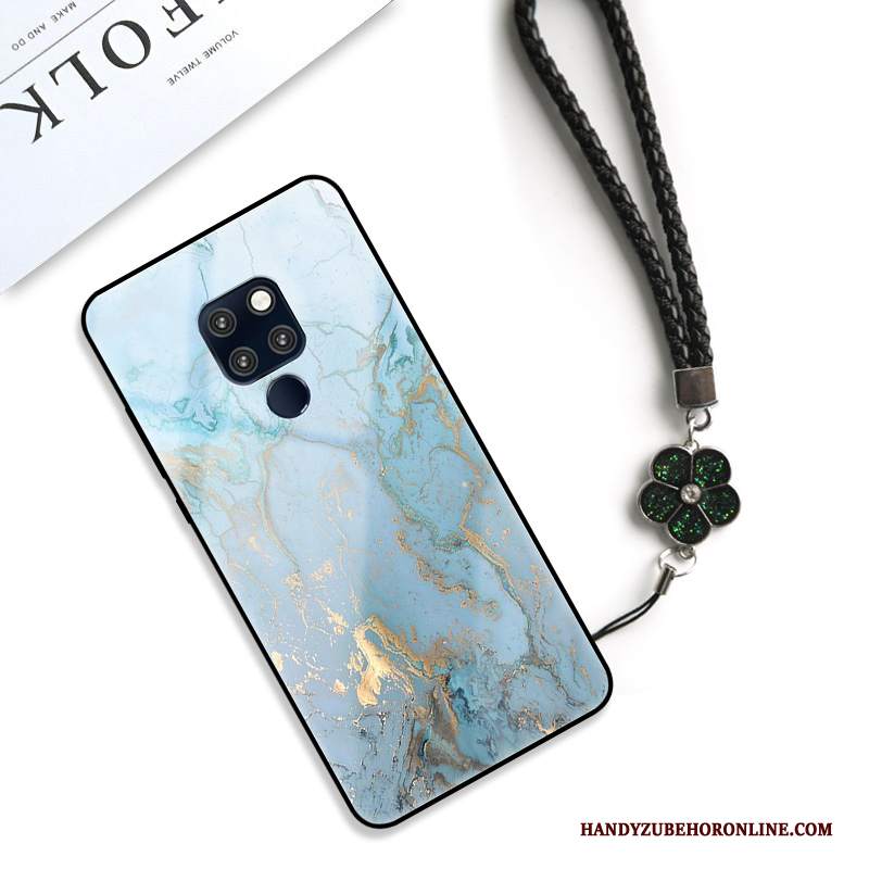 Custodia Huawei Mate 20 Creativo Anti-caduta Modello, Cover Huawei Mate 20 Silicone Net Red Blu