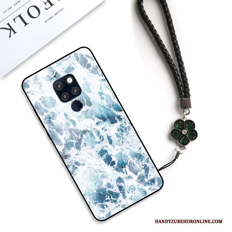 Custodia Huawei Mate 20 Creativo Anti-caduta Modello, Cover Huawei Mate 20 Silicone Net Red Blu