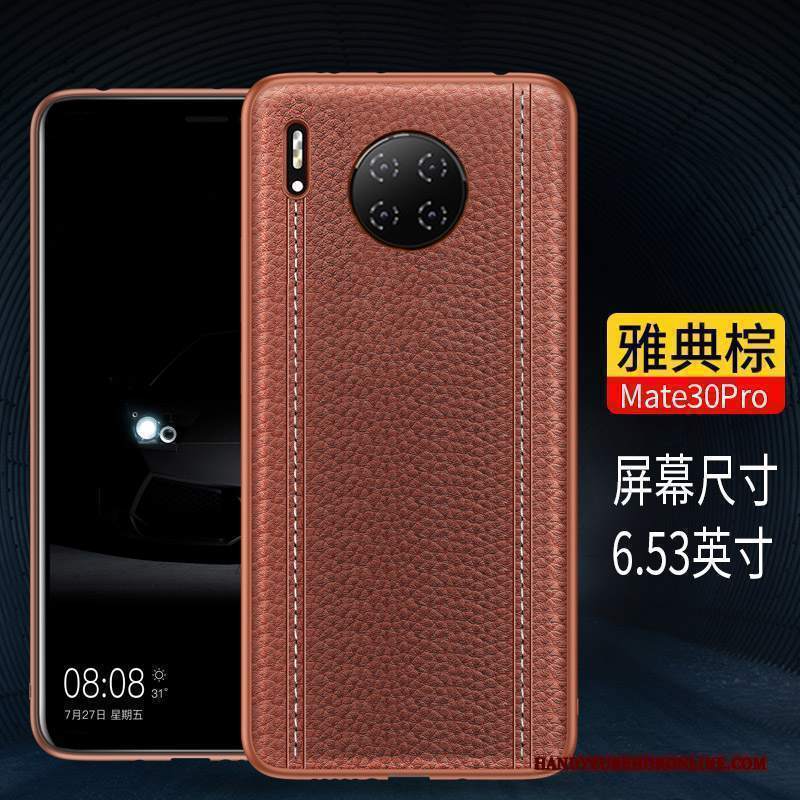 Custodia Huawei Mate 30 Pro Pelle Anti-cadutatelefono, Cover Huawei Mate 30 Pro Protezione Nero Tutto Incluso