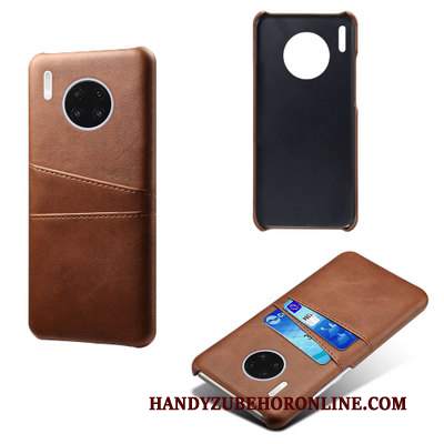 Custodia Huawei Mate 30 Pro Pelle Ring Affari, Cover Huawei Mate 30 Pro Silicone Carta Sottile