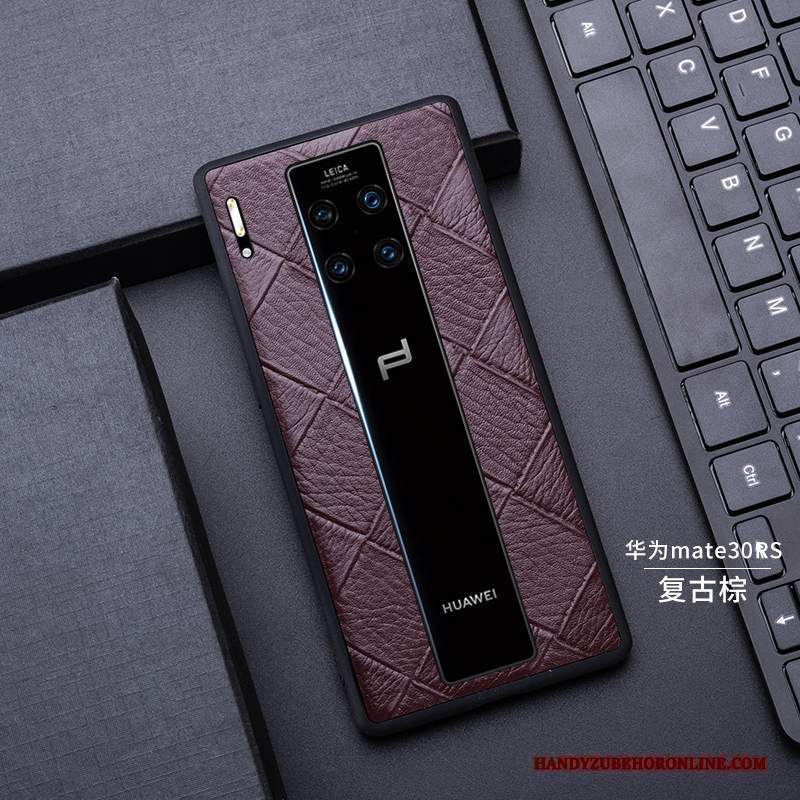 Custodia Huawei Mate 30 Rs Pelle Anti-caduta High End, Cover Huawei Mate 30 Rs Protezione Sottiletelefono