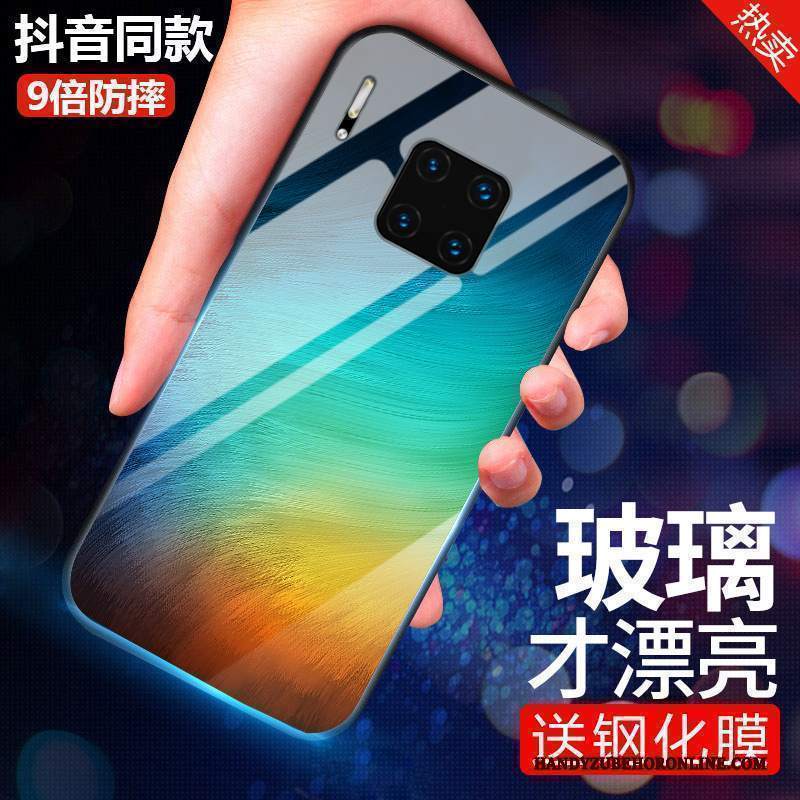 Custodia Huawei Mate 30 Rs Protezione Vetro Blu, Cover Huawei Mate 30 Rs Tendenzatelefono