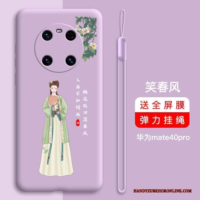 Custodia Huawei Mate 40 Pro Silicone Sottile Net Red, Cover Huawei Mate 40 Pro Protezione Telefono Anti-caduta