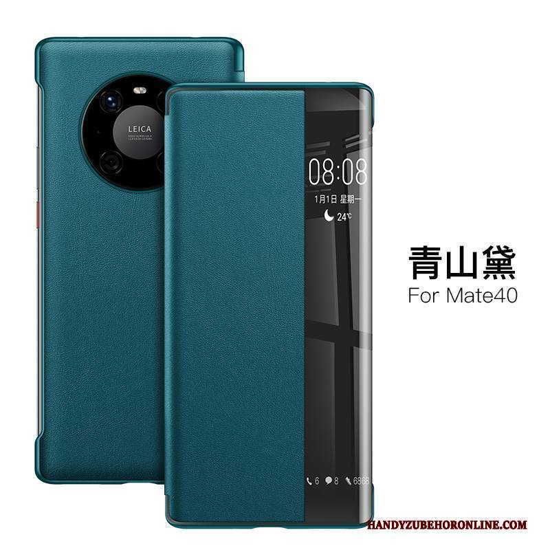 Custodia Huawei Mate 40 Protezione Rosso Di Personalità, Cover Huawei Mate 40 Pelle Tutto Incluso Sottile