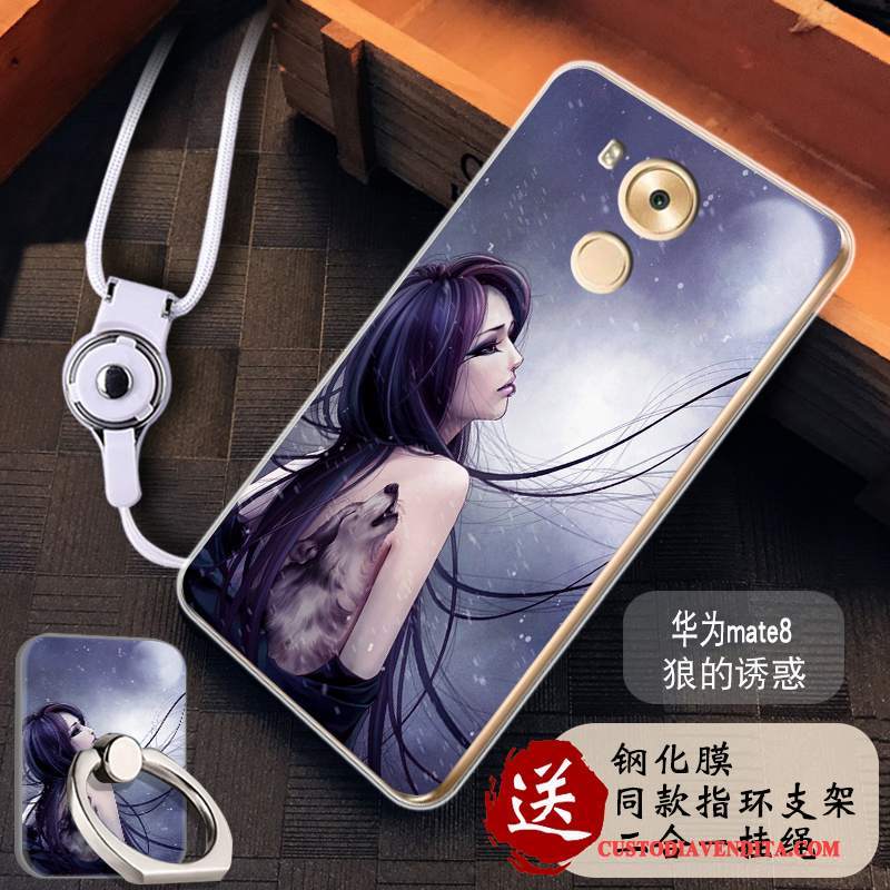 Custodia Huawei Mate 8 Colore Hemming Rosa, Cover Huawei Mate 8 Silicone Telefono Anti-caduta