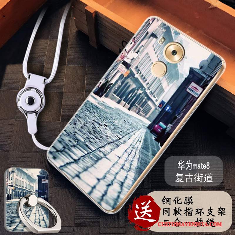 Custodia Huawei Mate 8 Colore Hemming Rosa, Cover Huawei Mate 8 Silicone Telefono Anti-caduta