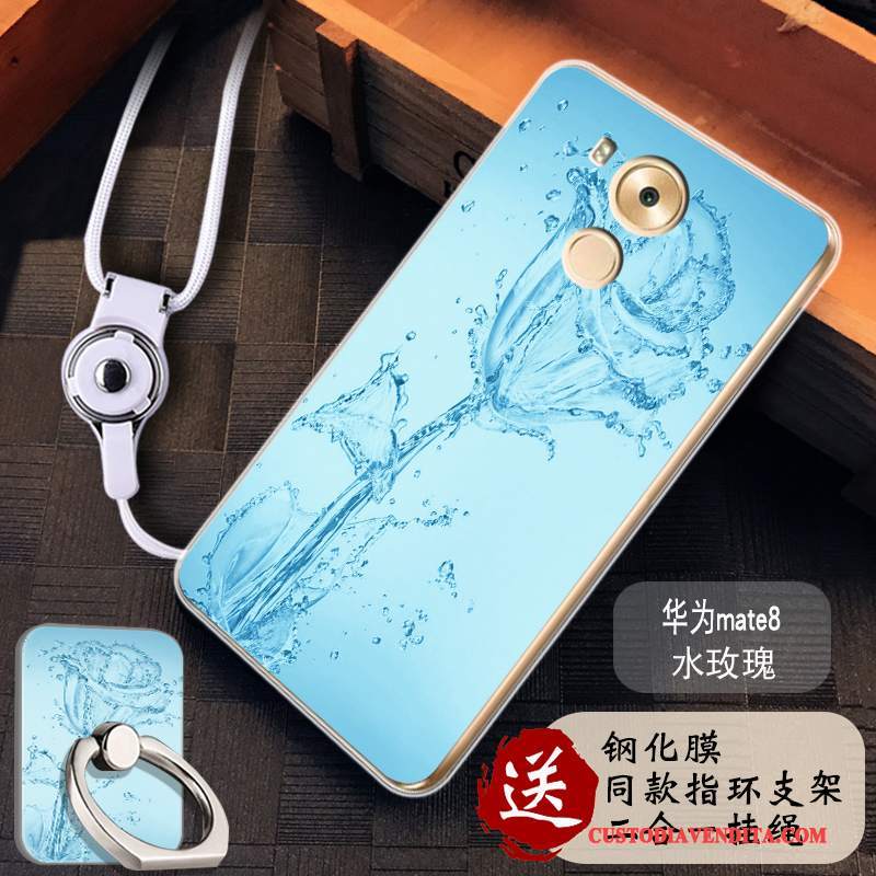 Custodia Huawei Mate 8 Colore Hemming Rosa, Cover Huawei Mate 8 Silicone Telefono Anti-caduta