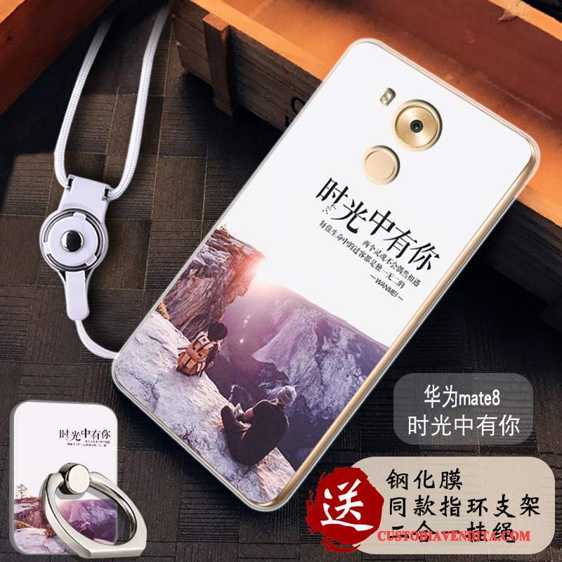 Custodia Huawei Mate 8 Colore Hemming Rosa, Cover Huawei Mate 8 Silicone Telefono Anti-caduta