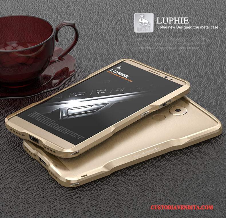 Custodia Huawei Mate 8 Creativo Accessori Telaio, Cover Huawei Mate 8 Metallo Anti-caduta
