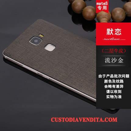 Custodia Huawei Mate 8 Pelle Telefono Sottile, Cover Huawei Mate 8 Colore Telaio Metallo