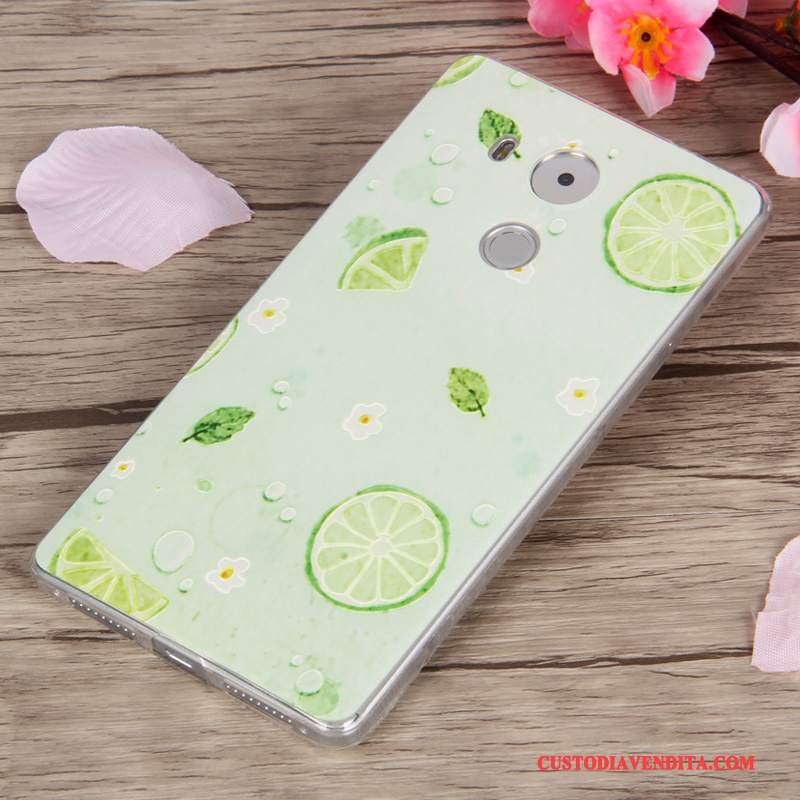 Custodia Huawei Mate 8 Silicone Chiaro Anti-caduta, Cover Huawei Mate 8 Cartone Animato Morbido Porpora