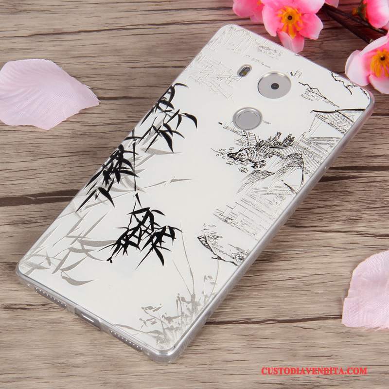 Custodia Huawei Mate 8 Silicone Chiaro Anti-caduta, Cover Huawei Mate 8 Cartone Animato Morbido Porpora