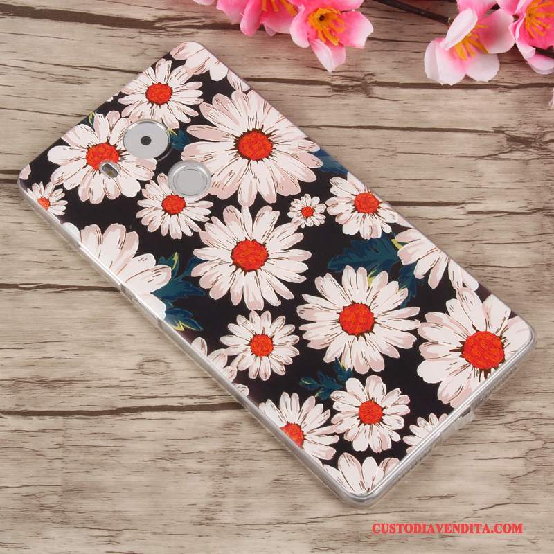 Custodia Huawei Mate 8 Silicone Chiaro Anti-caduta, Cover Huawei Mate 8 Cartone Animato Morbido Porpora
