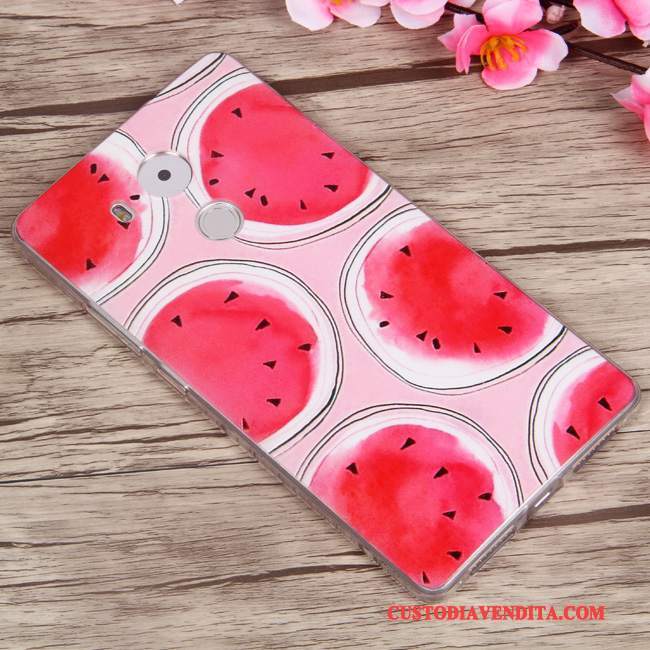 Custodia Huawei Mate 8 Silicone Chiaro Anti-caduta, Cover Huawei Mate 8 Cartone Animato Morbido Porpora