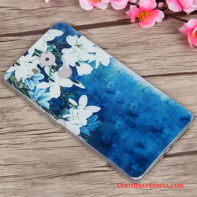Custodia Huawei Mate 8 Silicone Chiaro Anti-caduta, Cover Huawei Mate 8 Cartone Animato Morbido Porpora
