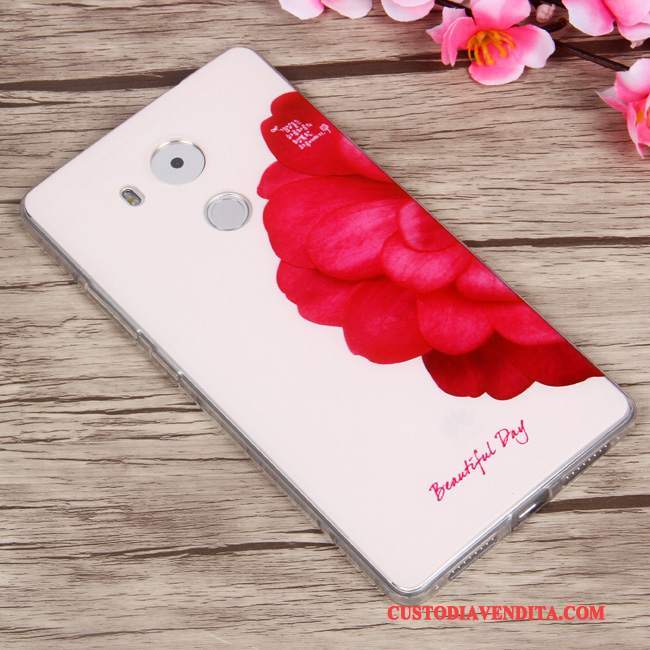 Custodia Huawei Mate 8 Silicone Chiaro Anti-caduta, Cover Huawei Mate 8 Cartone Animato Morbido Porpora