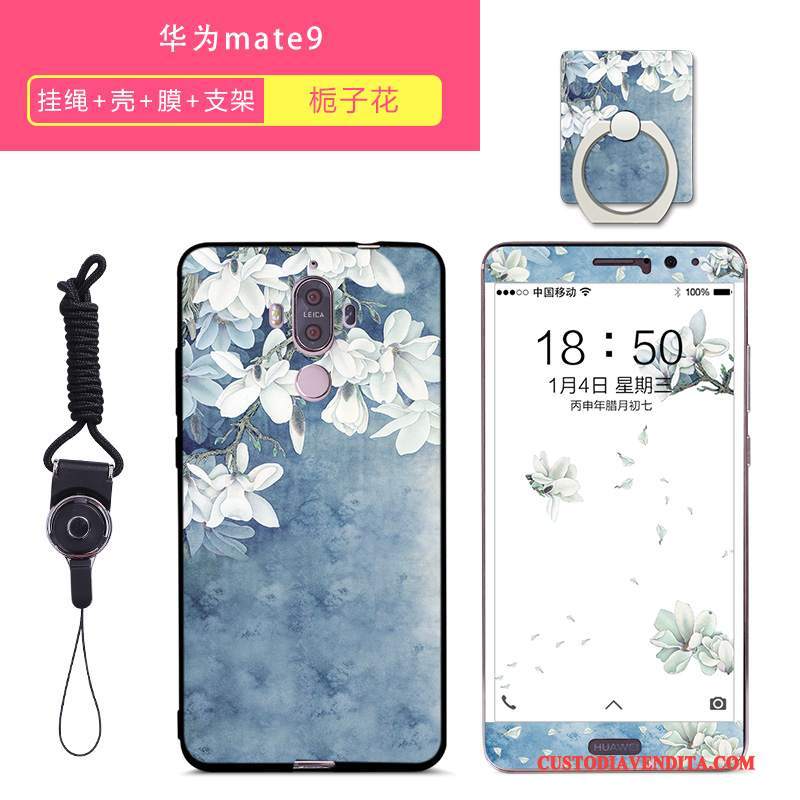 Custodia Huawei Mate 9 Creativo Tutto Incluso Tendenza, Cover Huawei Mate 9 Silicone Pellicola Protettiva Anti-caduta