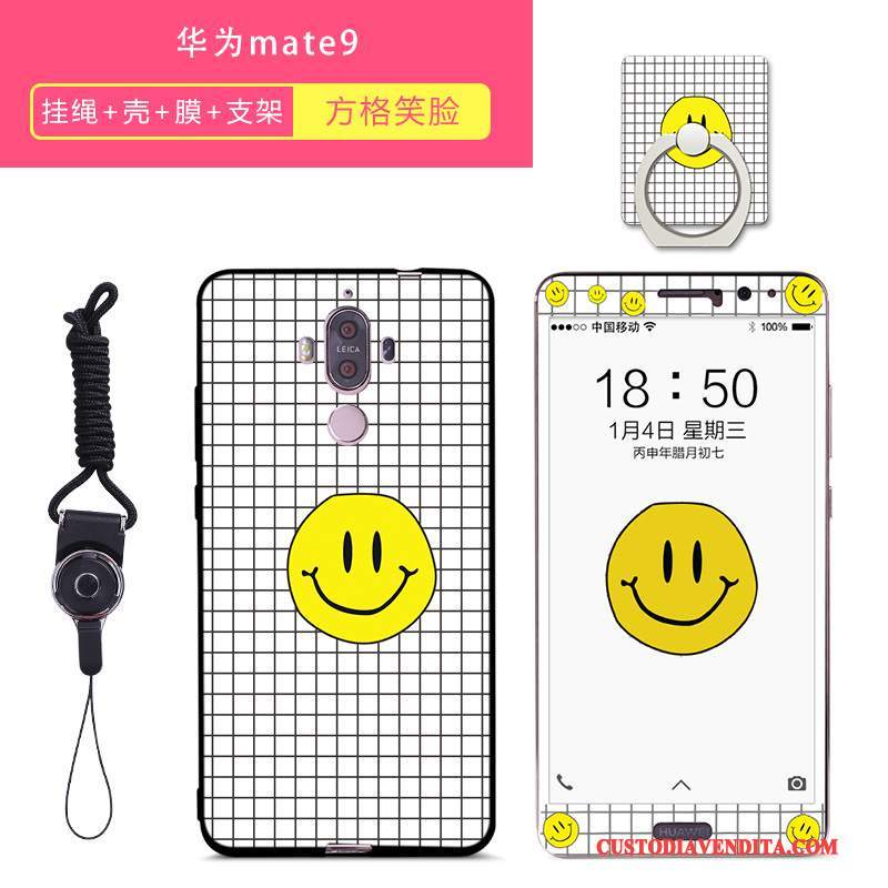 Custodia Huawei Mate 9 Creativo Tutto Incluso Tendenza, Cover Huawei Mate 9 Silicone Pellicola Protettiva Anti-caduta