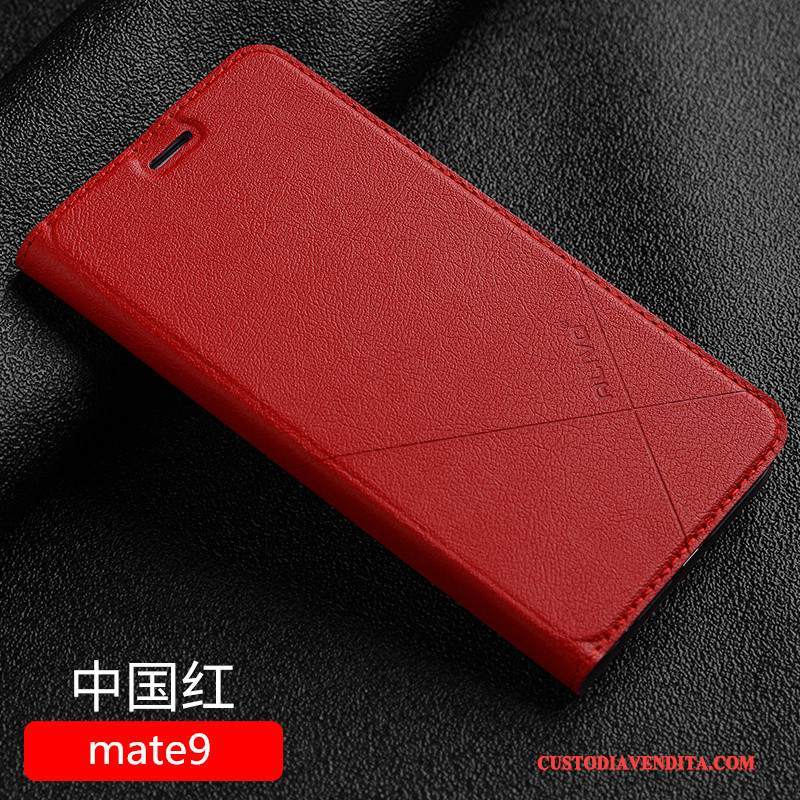 Custodia Huawei Mate 9 Folio Rosa Tutto Incluso, Cover Huawei Mate 9 Pelle Telefono Anti-caduta
