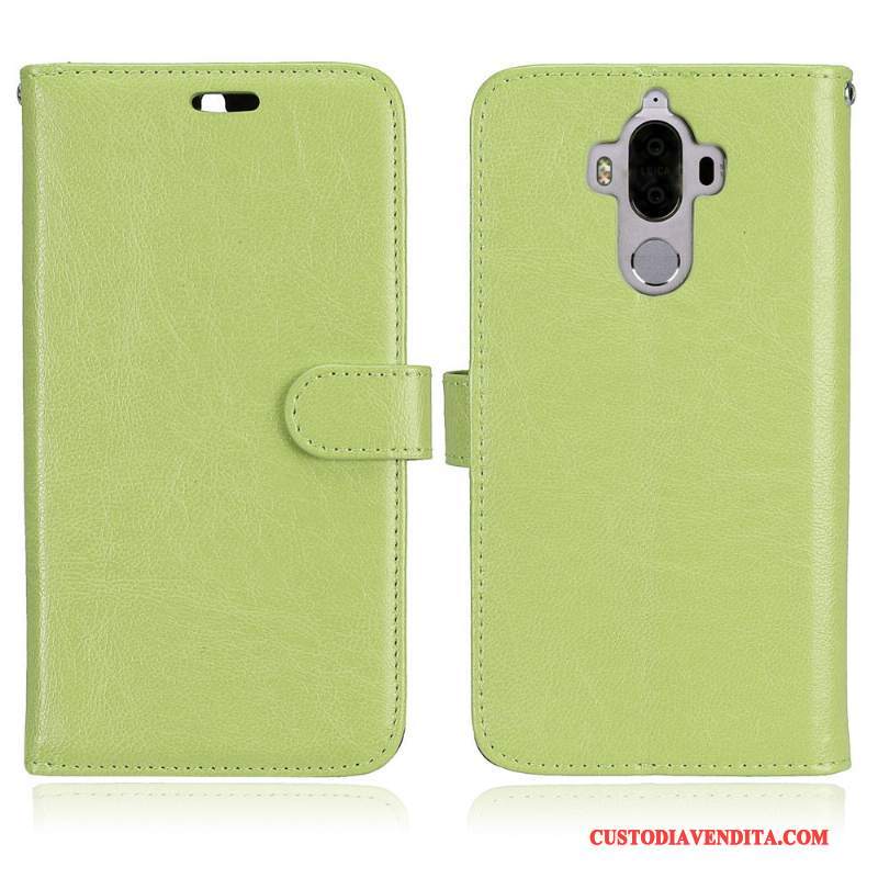 Custodia Huawei Mate 9 Folio Tutto Incluso Blu Chiaro, Cover Huawei Mate 9 Portafoglio Telefono Anti-caduta
