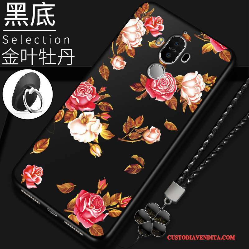 Custodia Huawei Mate 9 Pro Silicone Telefono Morbido, Cover Huawei Mate 9 Pro Protezione Tutto Incluso Rosso