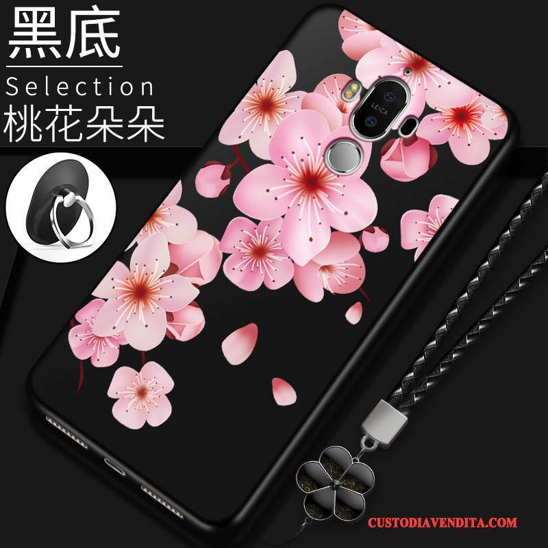 Custodia Huawei Mate 9 Pro Silicone Telefono Morbido, Cover Huawei Mate 9 Pro Protezione Tutto Incluso Rosso