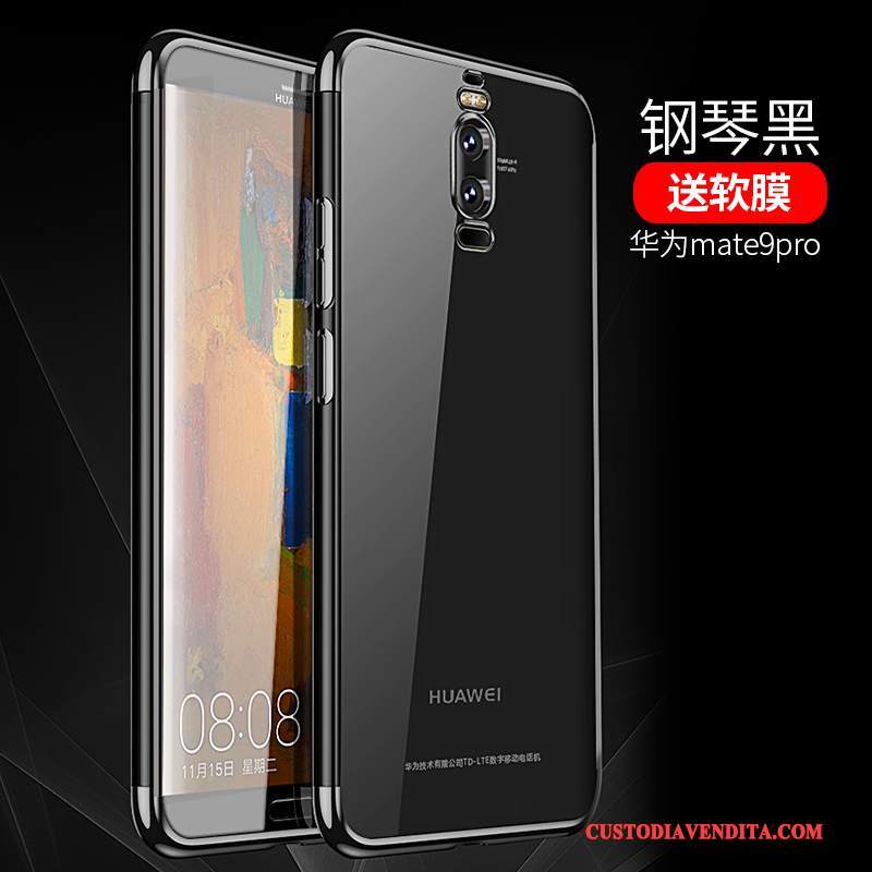 Custodia Huawei Mate 9 Pro Silicone Telefono Tutto Incluso, Cover Huawei Mate 9 Pro Blu Morbido