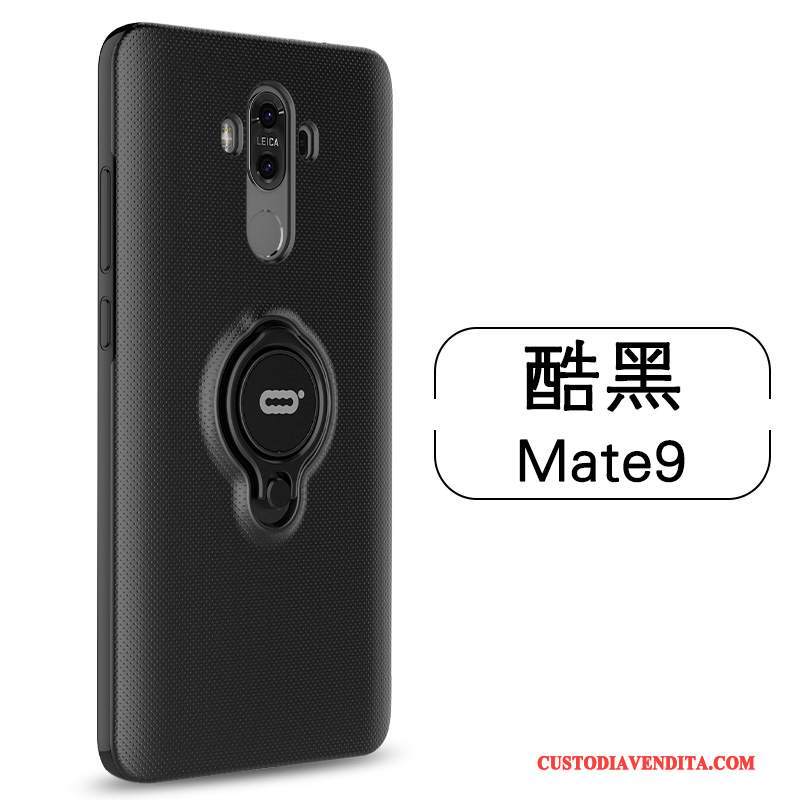 Custodia Huawei Mate 9 Silicone Anti-caduta Ring, Cover Huawei Mate 9 Protezione Fibbia Verde