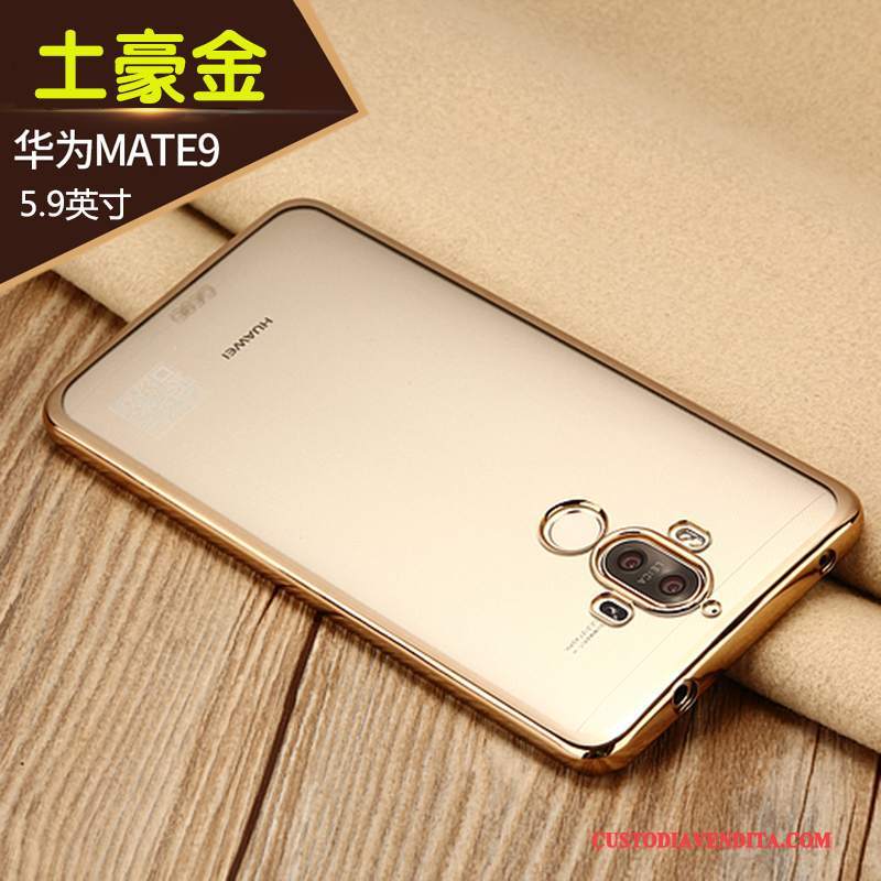 Custodia Huawei Mate 9 Silicone Morbidotelefono, Cover Huawei Mate 9 Protezione Tutto Incluso Trasparente