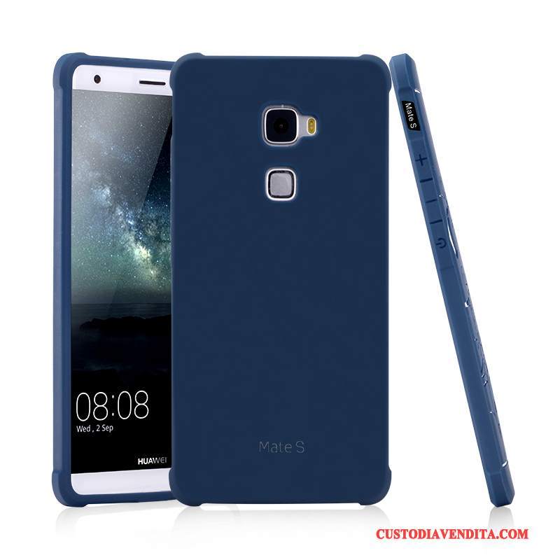 Custodia Huawei Mate S Goffratura Morbido Verde, Cover Huawei Mate S Protezione Gasbag Affari