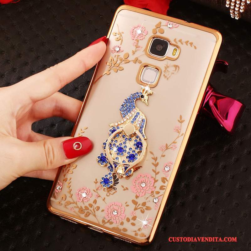 Custodia Huawei Mate S Protezione Telefono Oro, Cover Huawei Mate S Strass Morbido Tutto Incluso