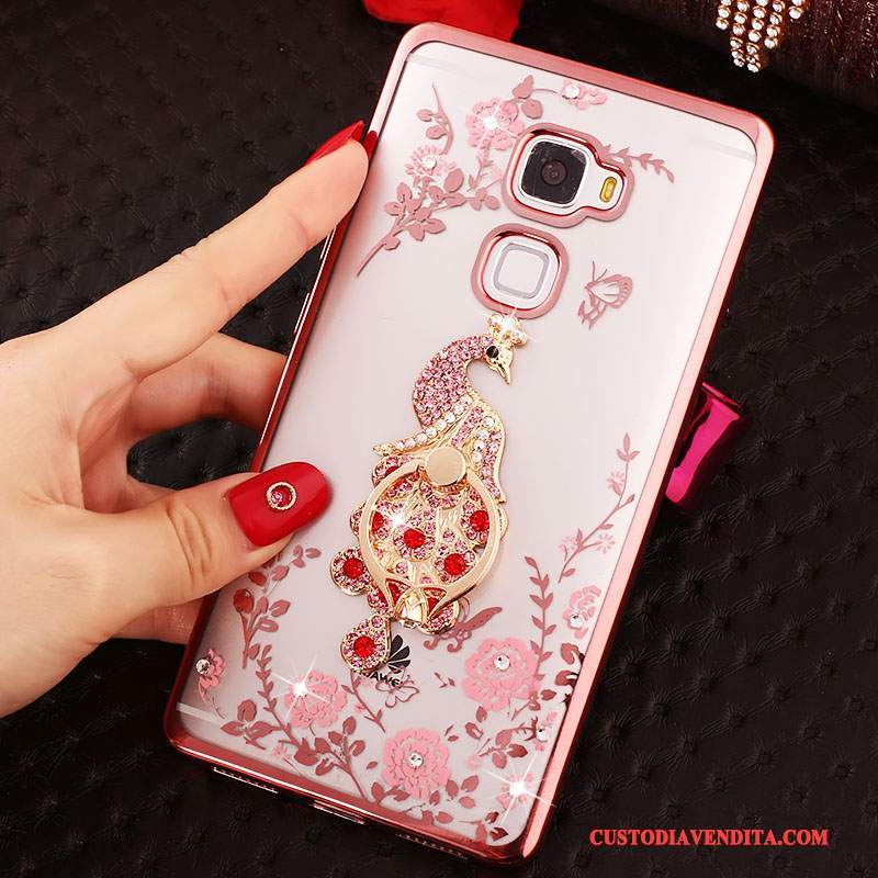 Custodia Huawei Mate S Protezione Telefono Oro, Cover Huawei Mate S Strass Morbido Tutto Incluso