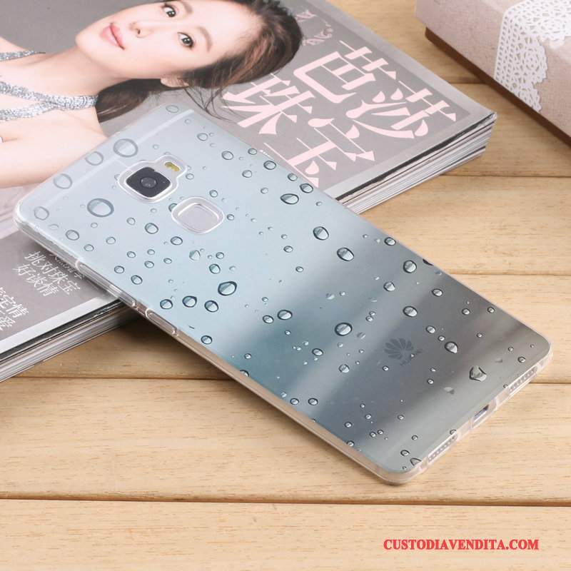 Custodia Huawei Mate S Silicone Blu Sottile, Cover Huawei Mate S Creativo Anti-caduta Tendenza