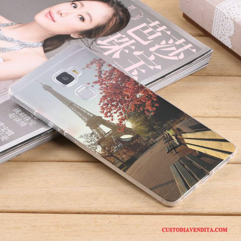 Custodia Huawei Mate S Silicone Blu Sottile, Cover Huawei Mate S Creativo Anti-caduta Tendenza