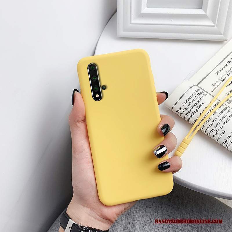 Custodia Huawei Nova 5t Silicone Semplici Di Personalità, Cover Huawei Nova 5t Creativo Sottile Rosso