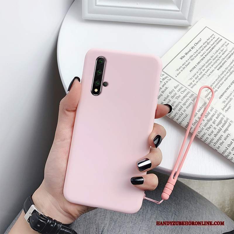 Custodia Huawei Nova 5t Silicone Semplici Di Personalità, Cover Huawei Nova 5t Creativo Sottile Rosso