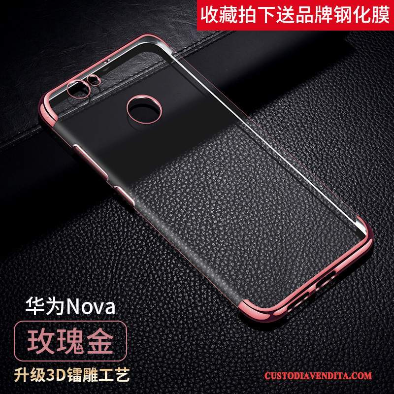 Custodia Huawei Nova Colore Gioventù Morbido, Cover Huawei Nova Protezione Telefono Anti-caduta