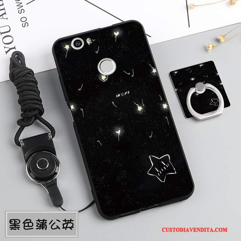 Custodia Huawei Nova Silicone Ornamenti Appesi Bianco, Cover Huawei Nova Protezione Anti-caduta Morbido