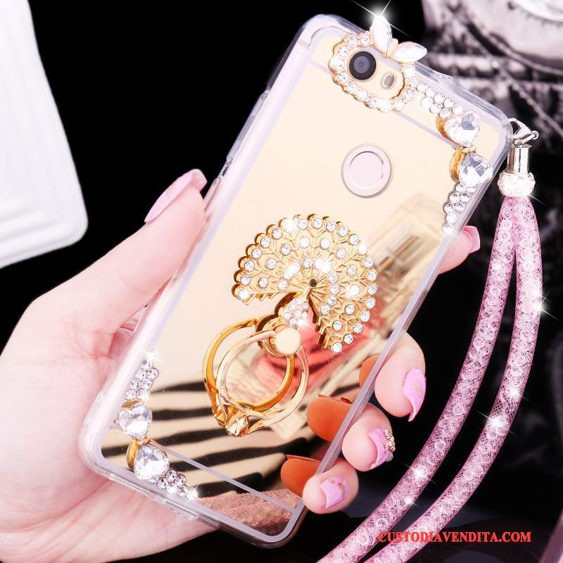 Custodia Huawei Nova Silicone Telefono Tutto Incluso, Cover Huawei Nova Protezione Oro Morbido